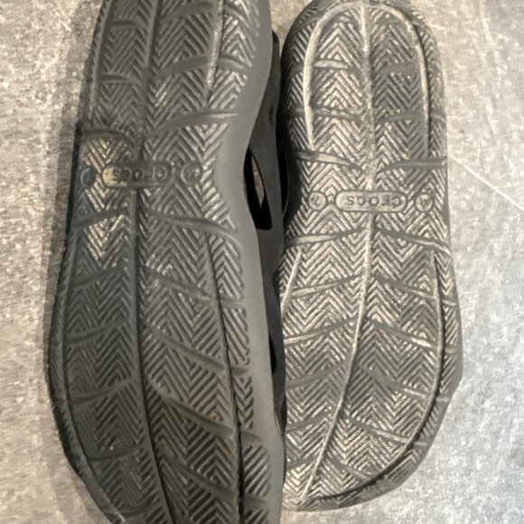 CROCS Swiftwater Mesh Wave Sandals Mens Size 7 Black Water Shoes Iconic Comfort main image 6